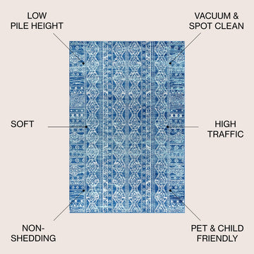 Modern Persian Boho Vintage Tribal Area Rug